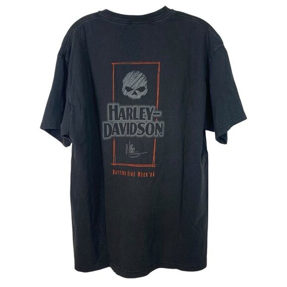 Harley Davidson Short Sleeve Tee Men's Size Large Daytona Bike Week '06 Willie G - Picture 2 of 8